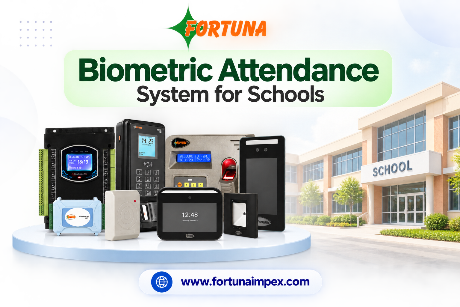 Fortuna biometric attendance system for schools